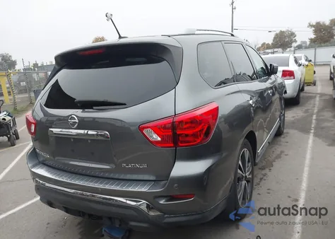 2018 Nissan Pathfinder Platinum from USA, damaged, VIN 5N1DR2MN2JC671237